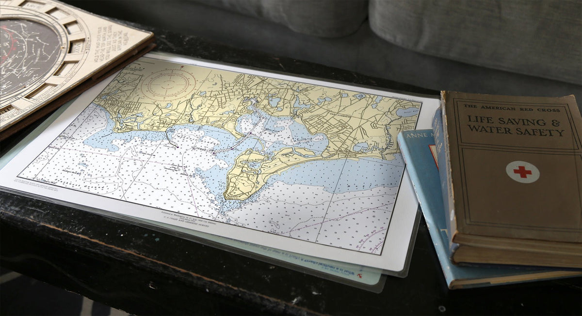 Hyannis Harbor, MA Chart Placemat - Maritime Tribes USALaminated Placemat