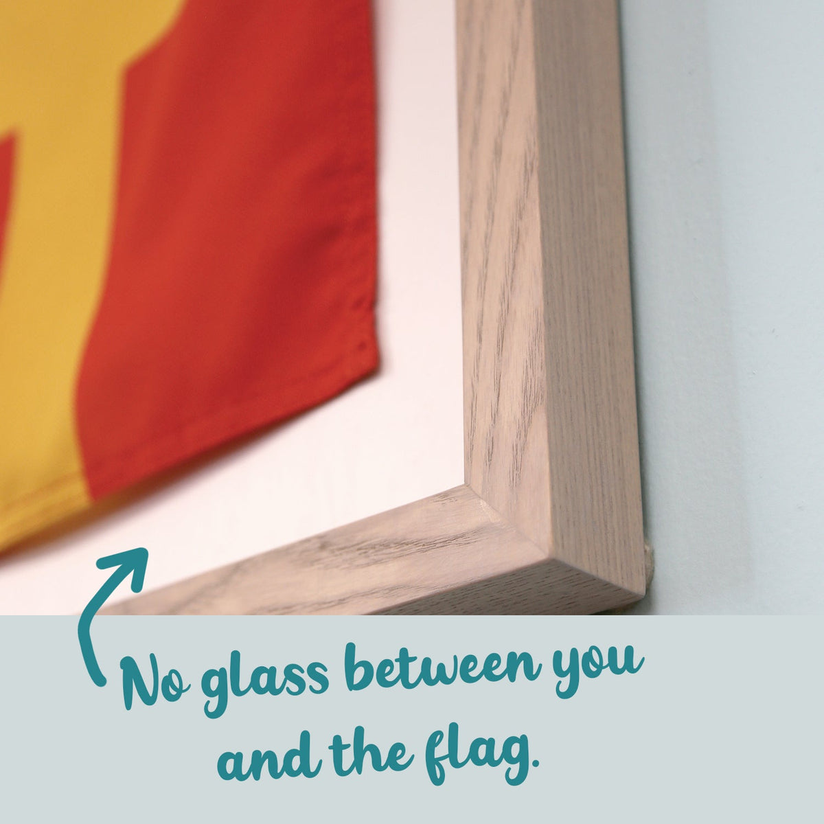 "I" Nautical Flag in Glass-Free Shadow Box Frame - Maritime Tribes USA