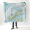 Imray's Bermuda Nautical Chart Blanket - Maritime Tribes USA