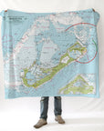 Imray's Bermuda Nautical Chart Blanket - Maritime Tribes USA