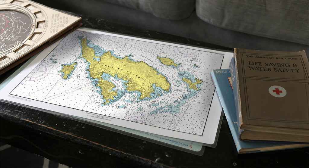 Isla De Culebra, PR Nautical Chart Placemat - Maritime Tribes USALaminated Placemat
