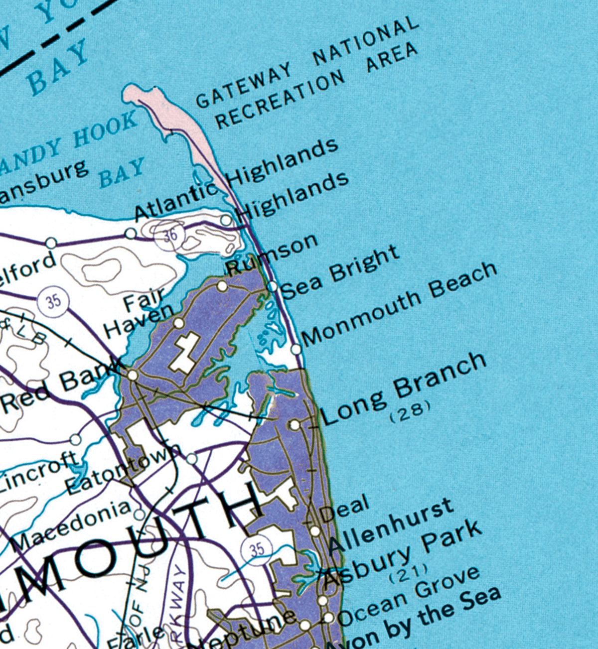 Jersey Shore Vintage Map Quick Dry Towel - Maritime Tribes USATowel