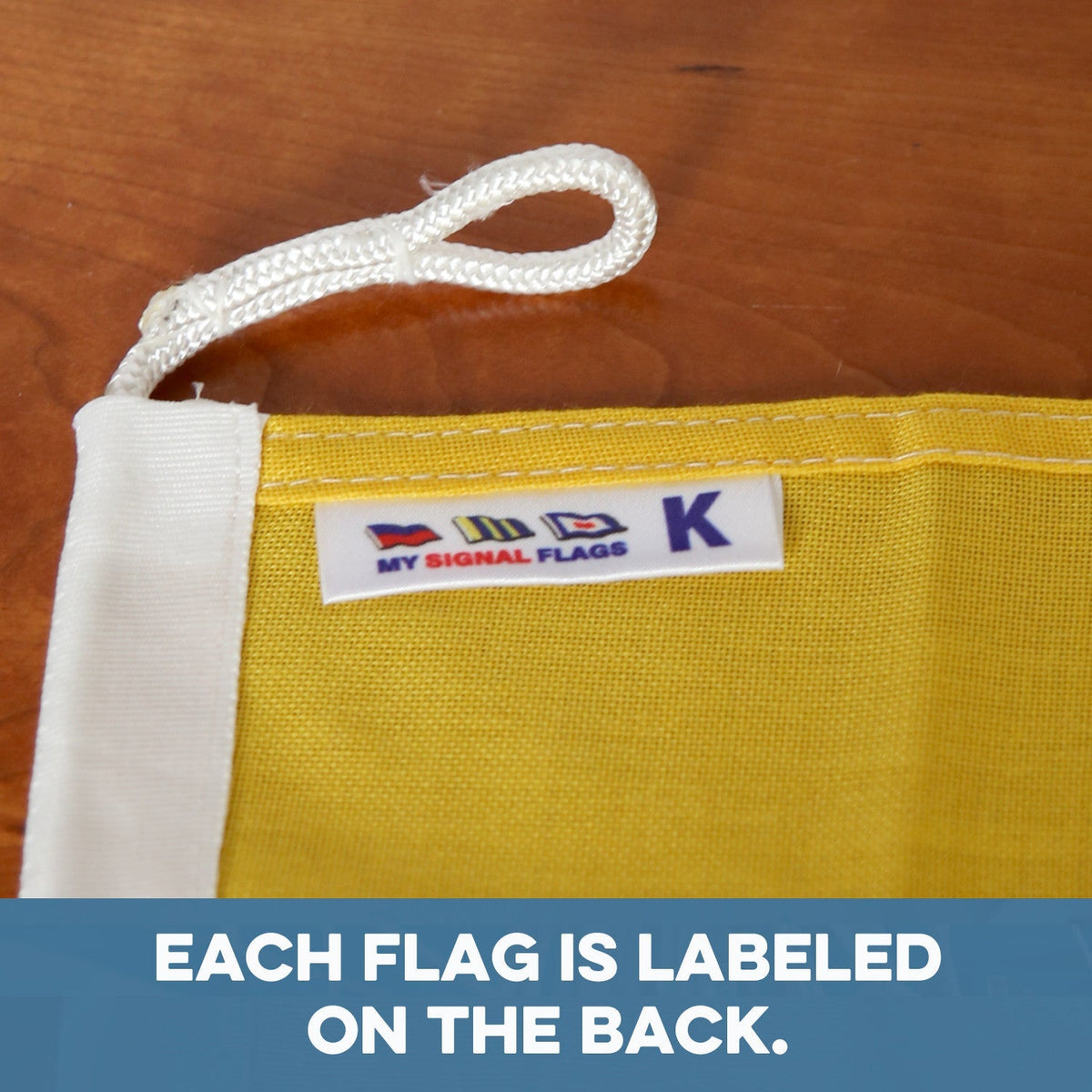 K (Kilo) Nautical Signal Flag – Traditional Maritime Code Flag - Maritime Tribes USASignal Flag