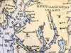 Ketchikan AK Nautical Chart Blanket - Maritime Tribes USABlanket