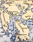 Ketchikan AK Nautical Chart Blanket - Maritime Tribes USABlanket
