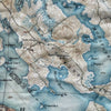 Lake Winnipesaukee, NH Vintage Topo Map Scarf - Maritime Tribes USAScarf