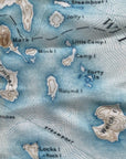 Lake Winnipesaukee, NH Vintage Topo Map Scarf - Maritime Tribes USAScarf