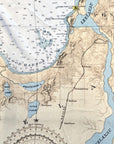 Leelanau PeninsulaNautical Chart Blanket - Maritime Tribes USABlanket