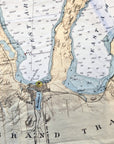 Leelanau PeninsulaNautical Chart Blanket - Maritime Tribes USABlanket