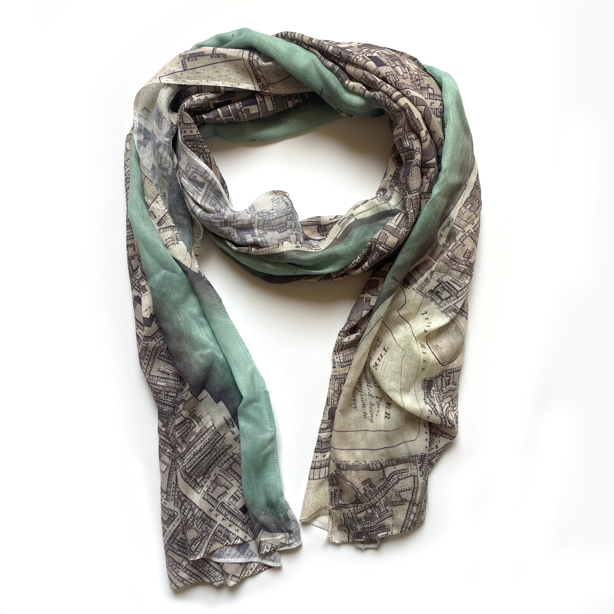 London Vintage Map Scarf - Maritime Tribes USAScarf
