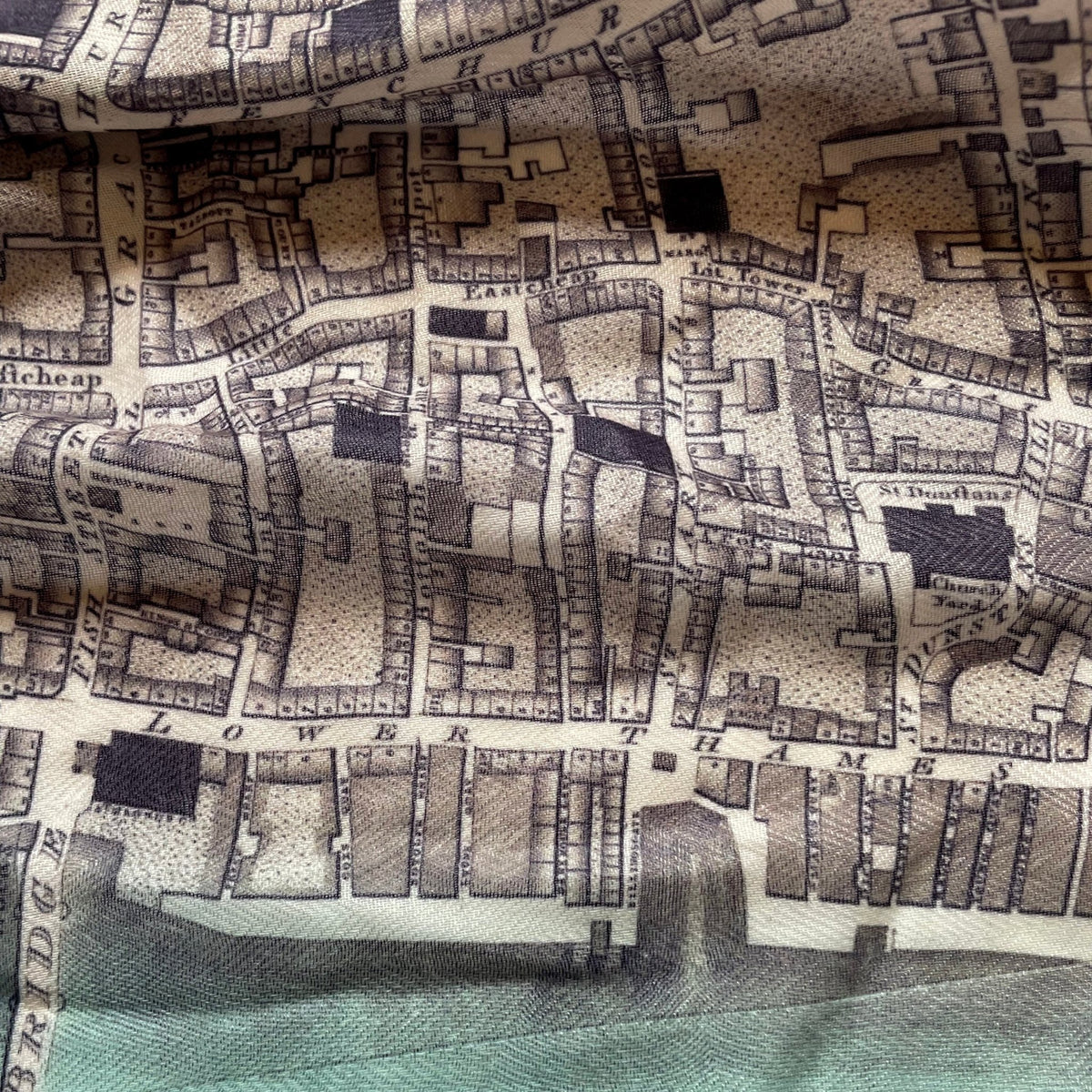 London Vintage Map Scarf - Maritime Tribes USAScarf