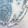 Long Beach Island Antique Style Map Blanket - Maritime Tribes USABlanket