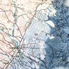 Long Beach Island Antique Style Map Blanket - Maritime Tribes USABlanket