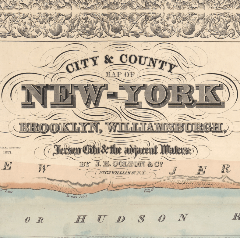 Manhattan Vintage Map Blanket - Maritime Tribes USABlanket