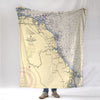 Marshfield to Duxbury, MA.Nautical Chart Blanket - Maritime Tribes USABlanket