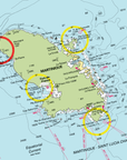 Martinique, St Lucia, St. Vincent & the Grenadies to Grenada Chart Scarf - Maritime Tribes USA