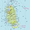 Martinique, St Lucia, St. Vincent & the Grenadies to Grenada Chart Scarf - Maritime Tribes USA