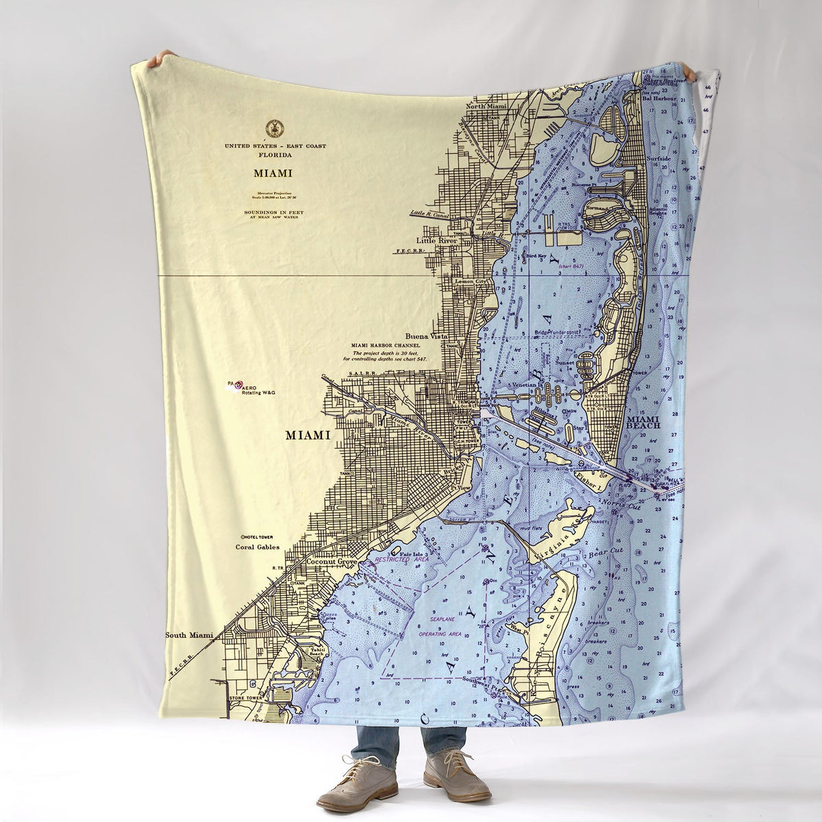 Miami & Key Biscayne, FL Blanket - Maritime Tribes USABlanket