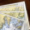 Mix and Match Different Chart Placemats - Maritime Tribes USA