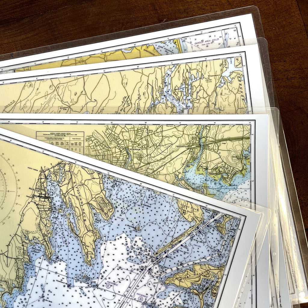 Mix and Match Different Chart Placemats - Maritime Tribes USA