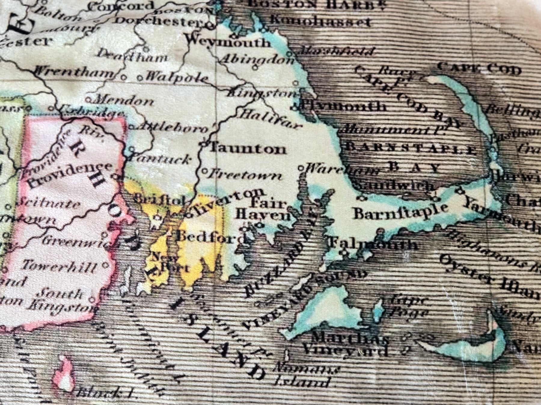 New England Antique Map Blanket - Maritime Tribes USABlanket