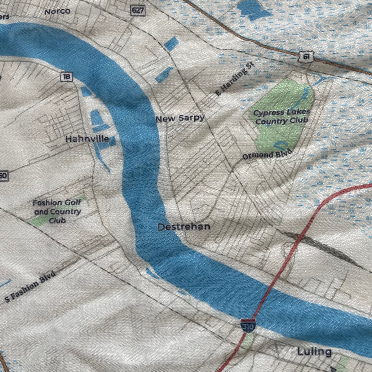 New Orleans &amp; the Mississippi River Scarf - Maritime Tribes USAScarf