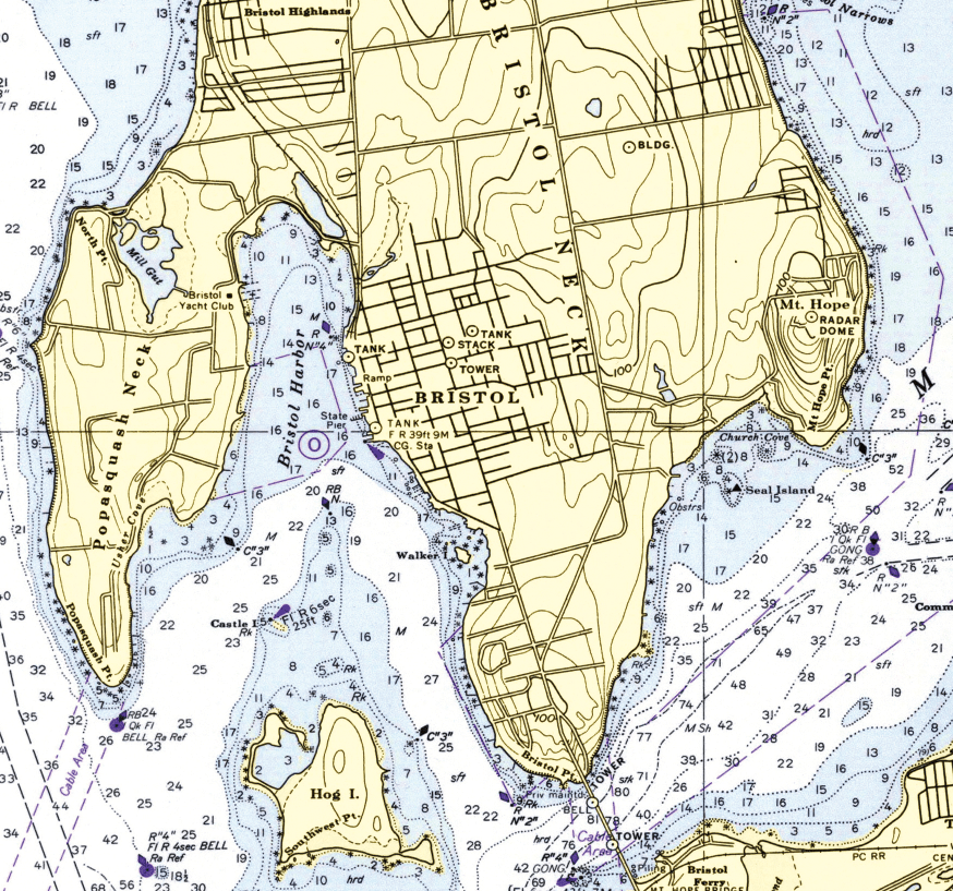 Newport, RI (Narragansett Bay) Chart Blanket - Maritime Tribes USABlanket