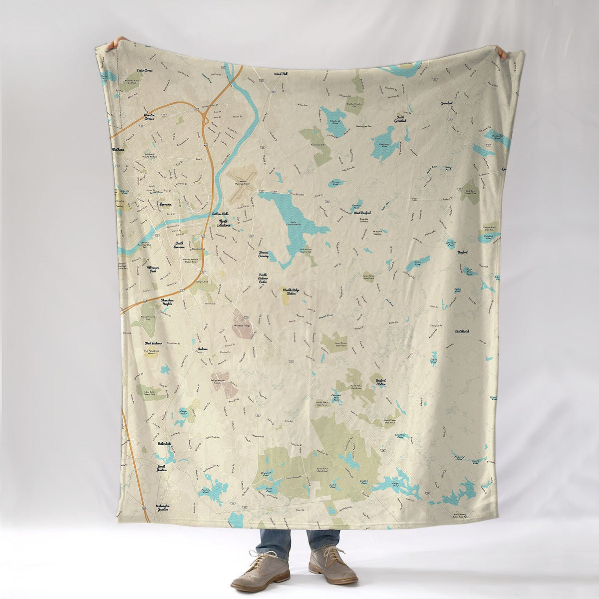 North Andover MA Modern Wave Blanket - Maritime Tribes USABlanket
