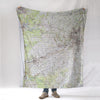 Ottowa County, MI Topo Map Blanket - Maritime Tribes USABlanket