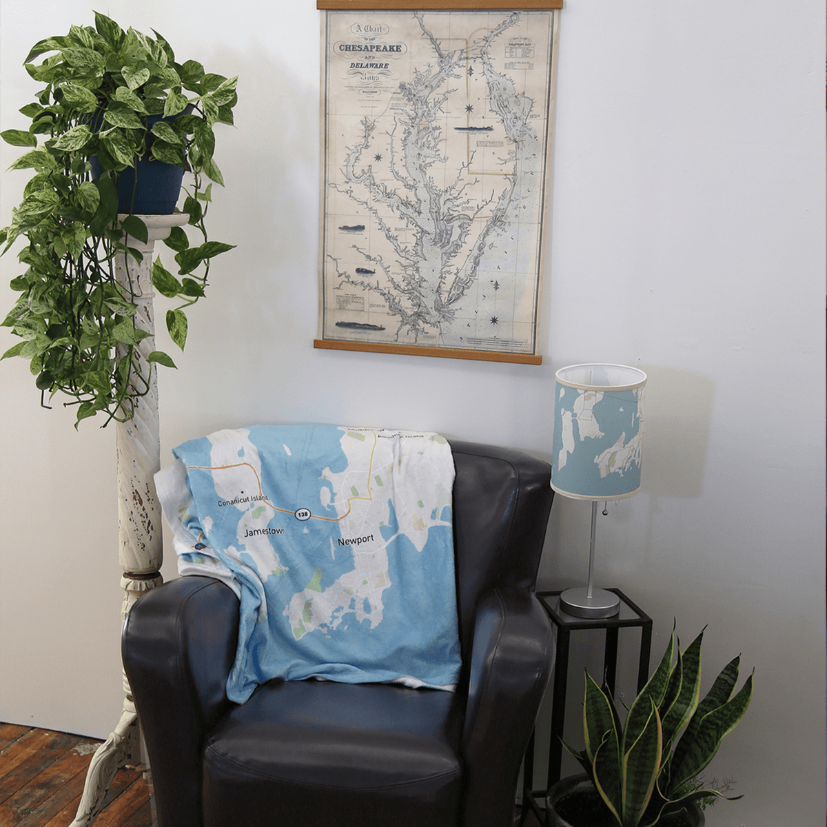 Personalized Map Blanket - Maritime Tribes USA