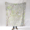 Personalized Map Blanket, with heart - Maritime Tribes USA