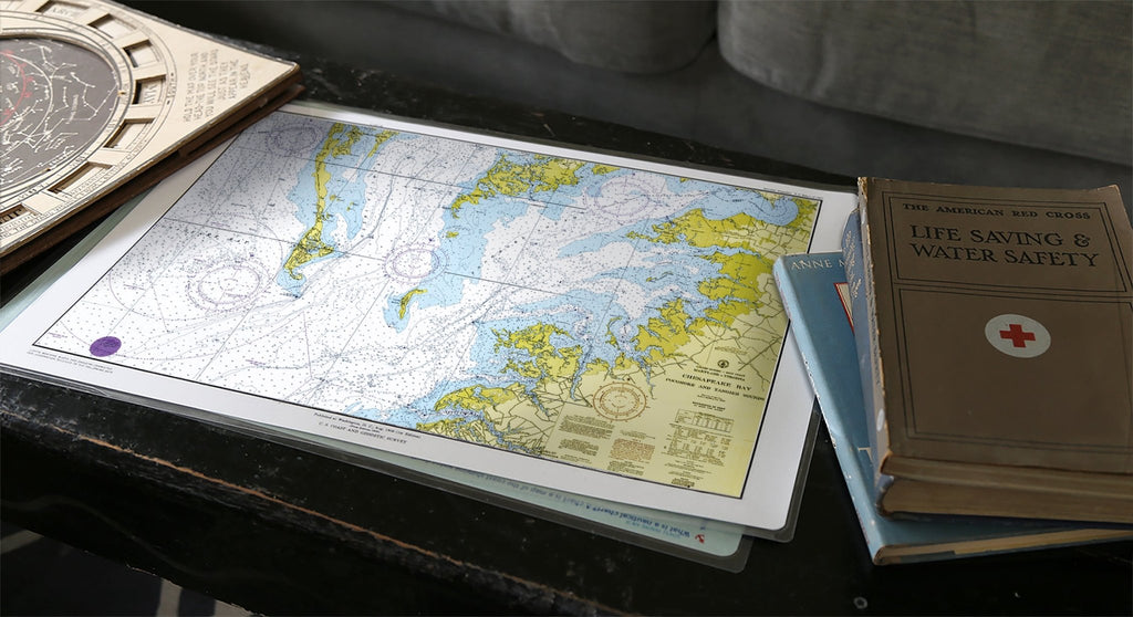 Pocomoc and Tangier Sounds (MD & VA) Placemat - Maritime Tribes USALaminated Placemat