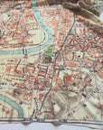 Rome, Italy Vintage Map Scarf (Pianta Roma)