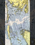 Sanibel Island to Boca Grande, FL Nautical Map Scarf