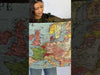 Europe Vintage Map, c. 1920 Scarf video