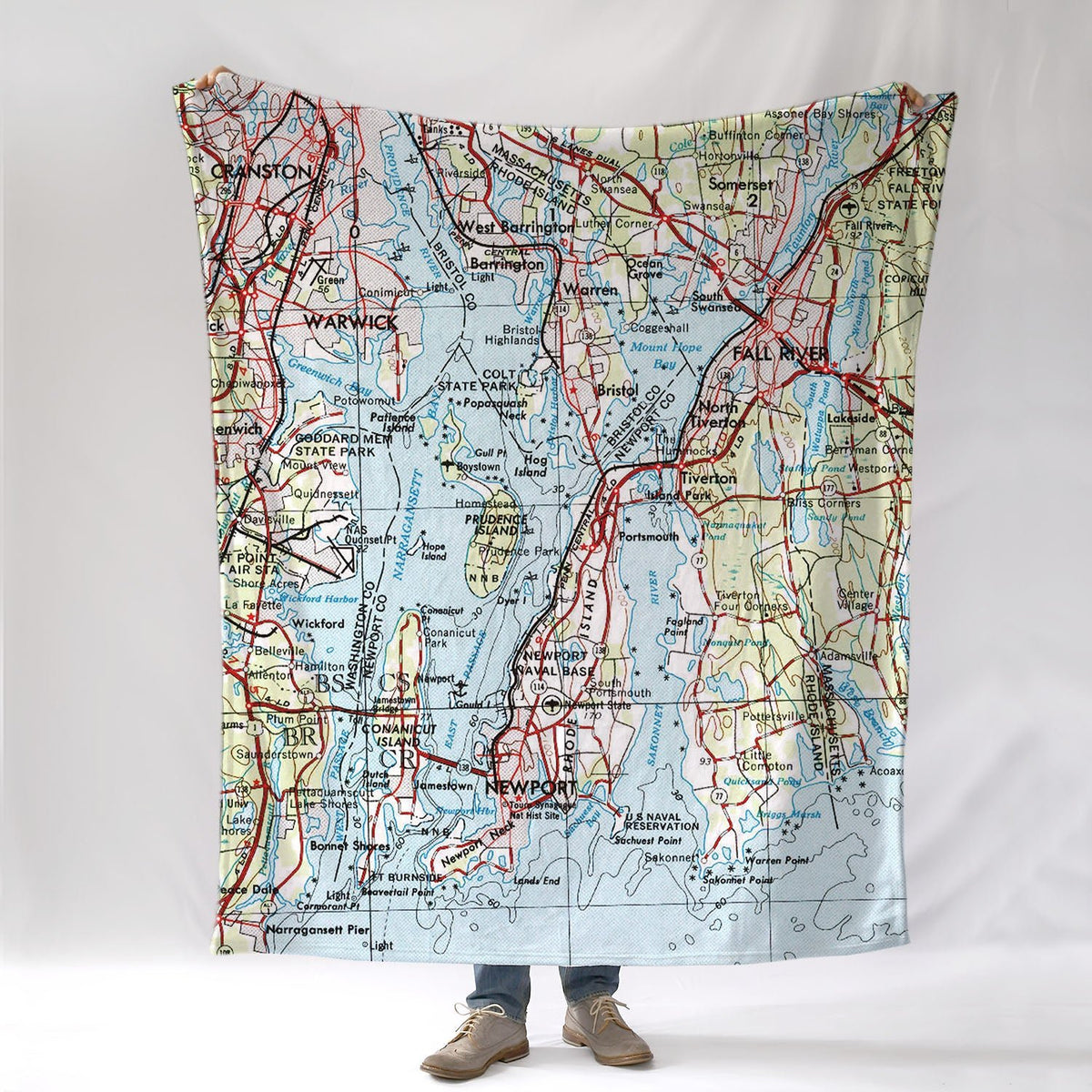 Providence, Narragansett Bay, RI Blanket - Maritime Tribes USABlanket