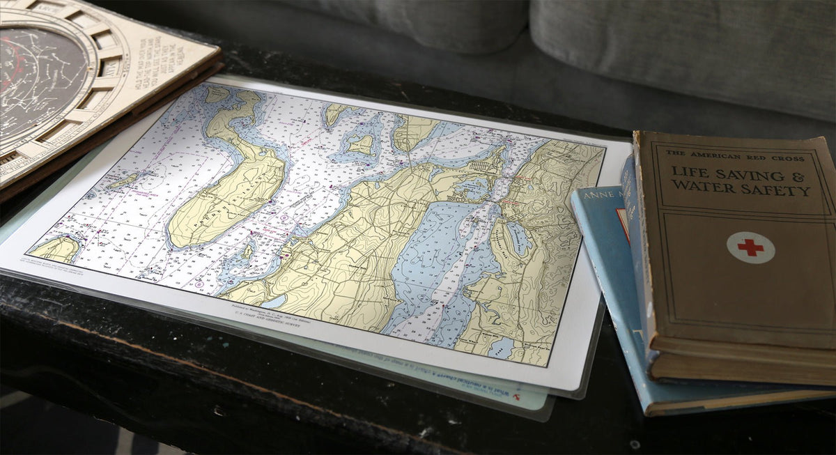 Prudence Island & Portsmouth RI Placemat - Maritime Tribes USALaminated Placemat