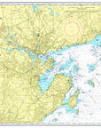 Salem & Marblehead Harbors Vintage Chart Placemat - Maritime Tribes USALaminated Placemat