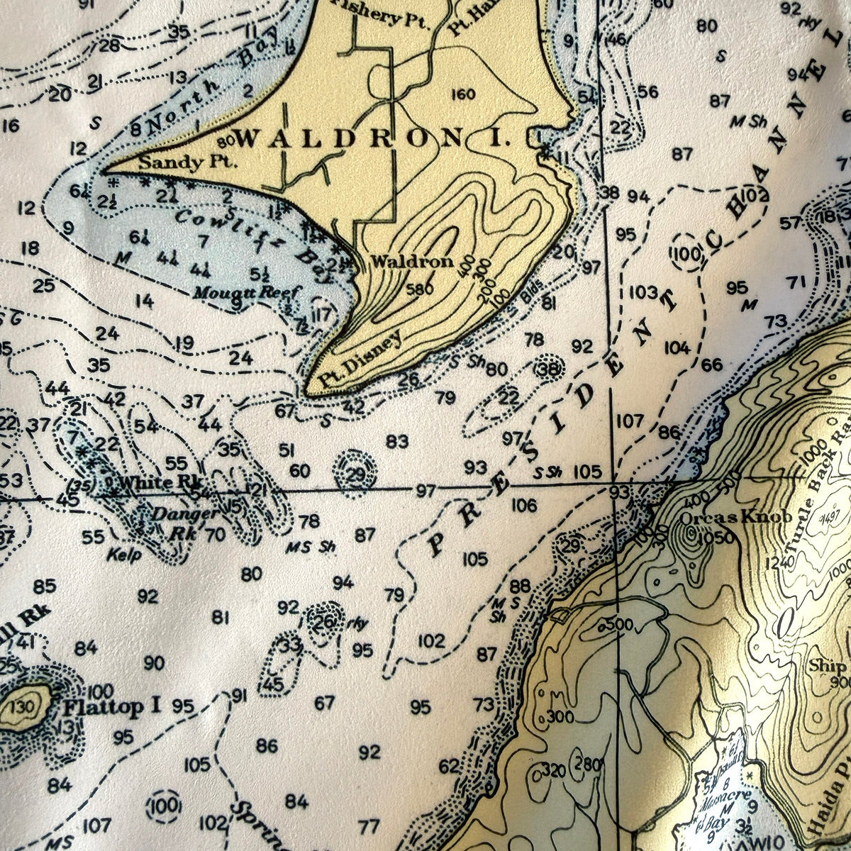 San Juan Islands, WA Nautical Chart Quick Dry Towel - Maritime Tribes USATowel