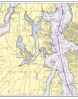 Seattle Area - Puget Sound Placemat - Maritime Tribes USALaminated Placemat
