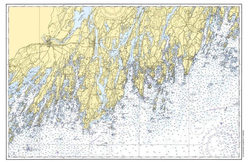 Sebasco, Maine Chart Placemat - Maritime Tribes USALaminated Placemat