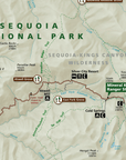 Sequoia National Park Map Blanket – Ultra-Soft Throw – Official Map National Park Gift - Maritime Tribes USA