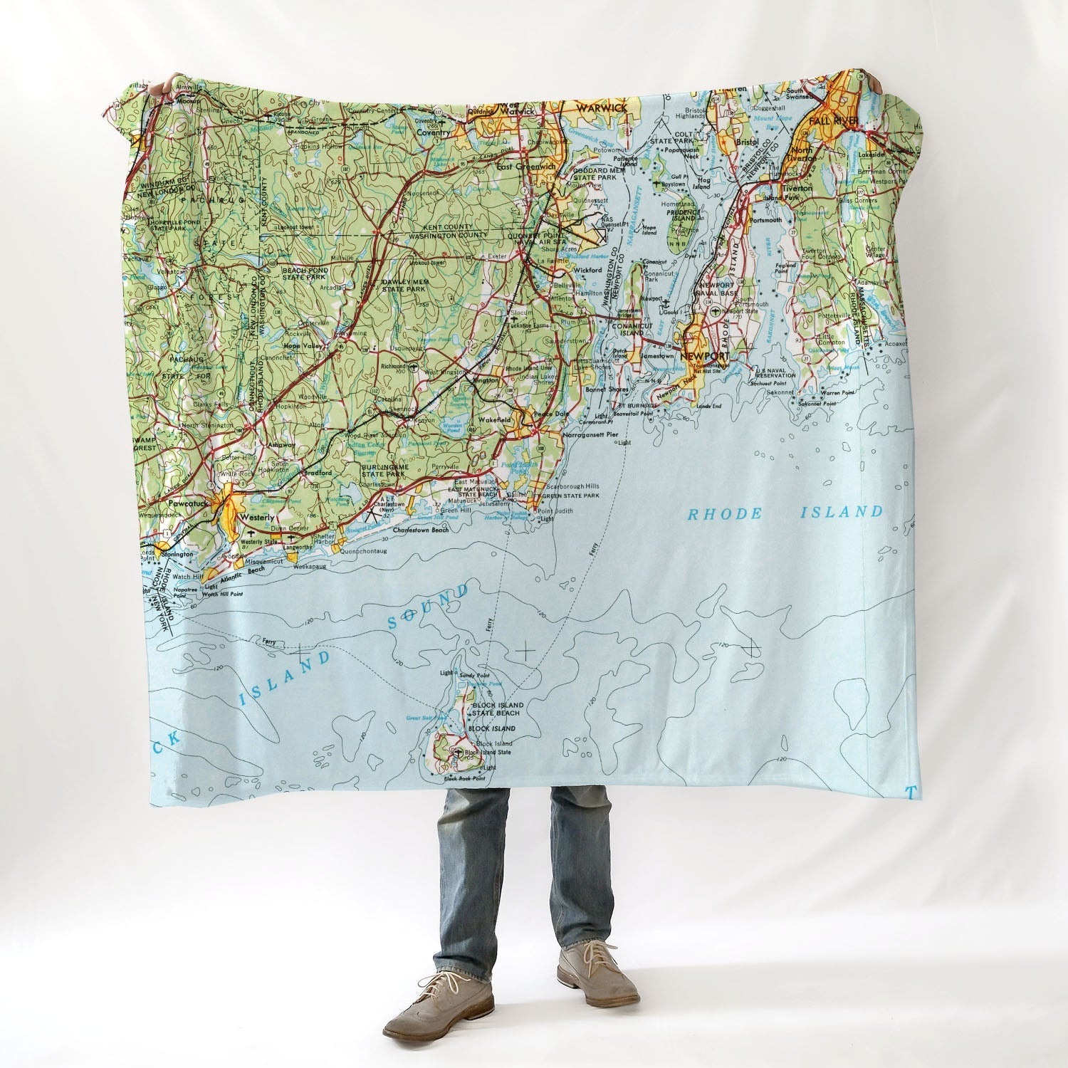 Southern Rhode Island (with the Block!) Blanket - Maritime Tribes USABlanket