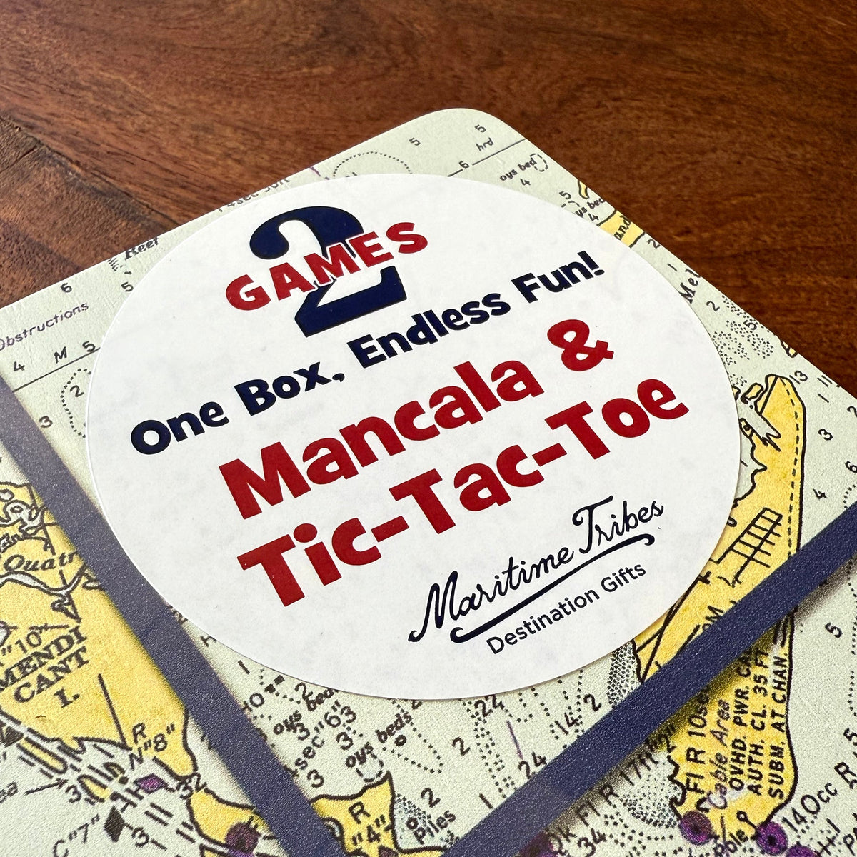 Tic Tac Toe & Mancala - 2 Games in ONE wholesale - Maritime Tribes USA