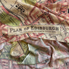 Edinburgh, Scotland Vintage City Map Scarf