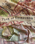 Edinburgh, Scotland Vintage City Map Scarf