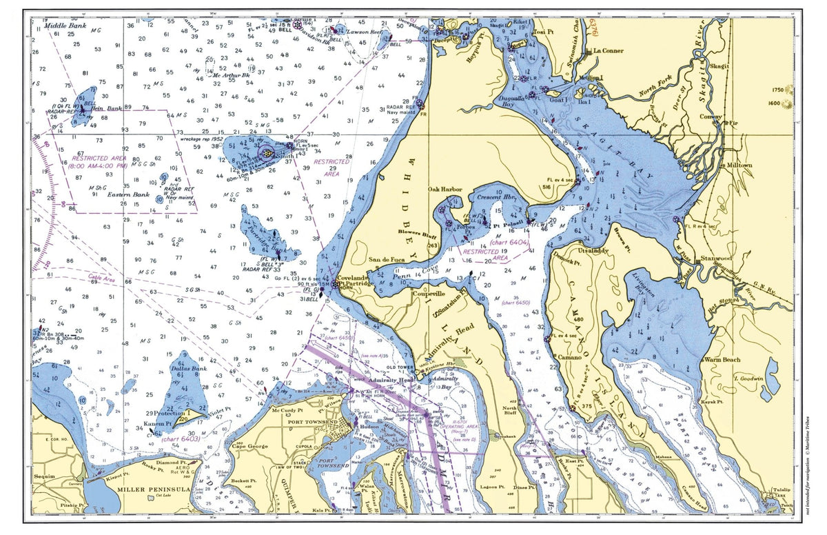 Upper Whidbey Island - Puget Sound Placemat - Maritime Tribes USALaminated Placemat