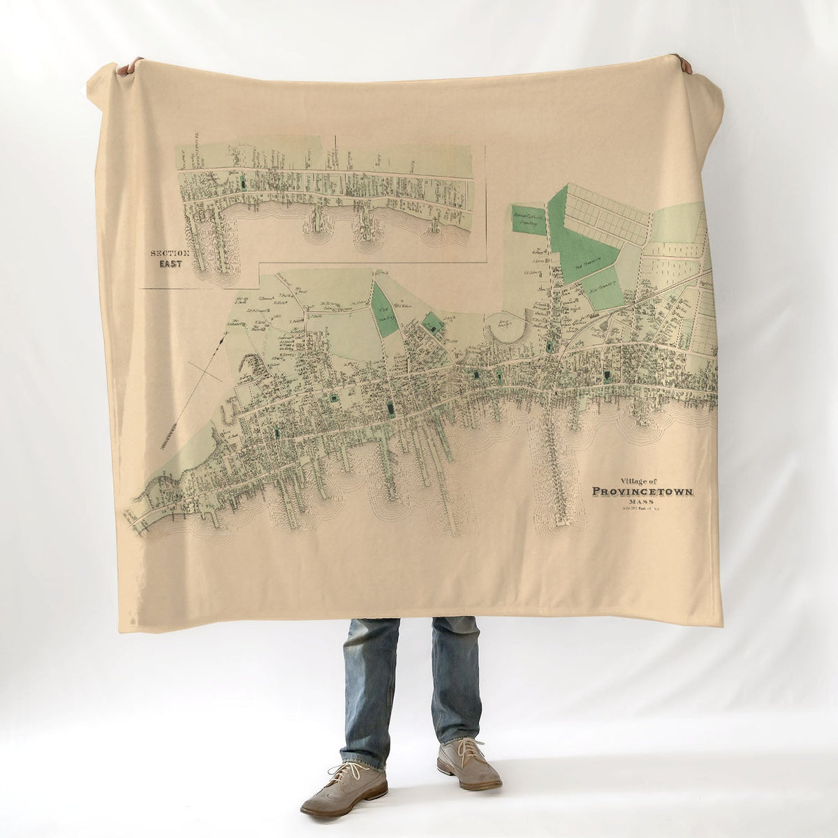 Village of Provincetown MA Antique Plan Blanket - Maritime Tribes USABlanket