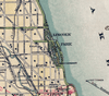 Vintage Chicago Map Scarf – Chicago Illinois Map - Maritime Tribes USAScarf
