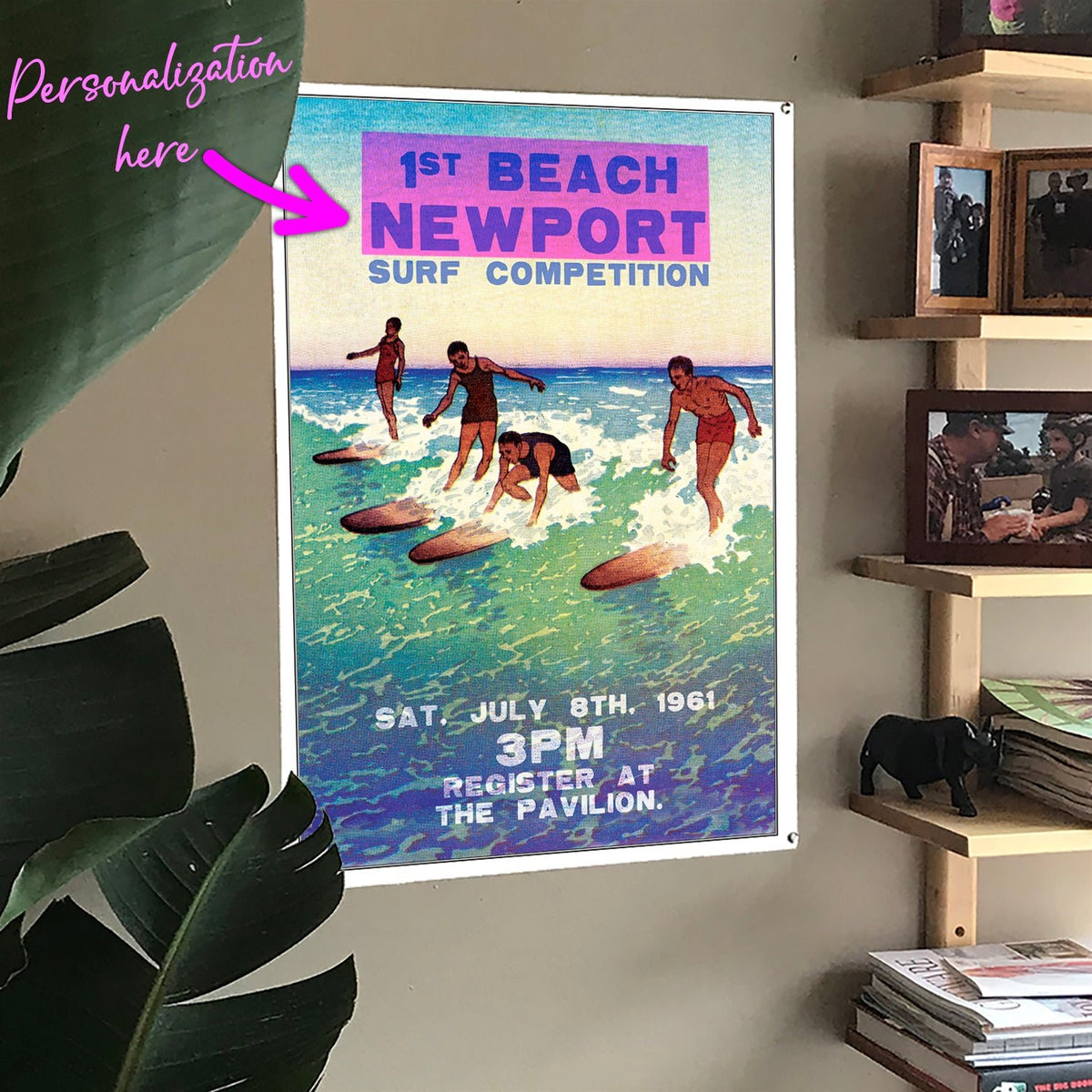 Vintage Surf Competition Poster - Maritime Tribes USA